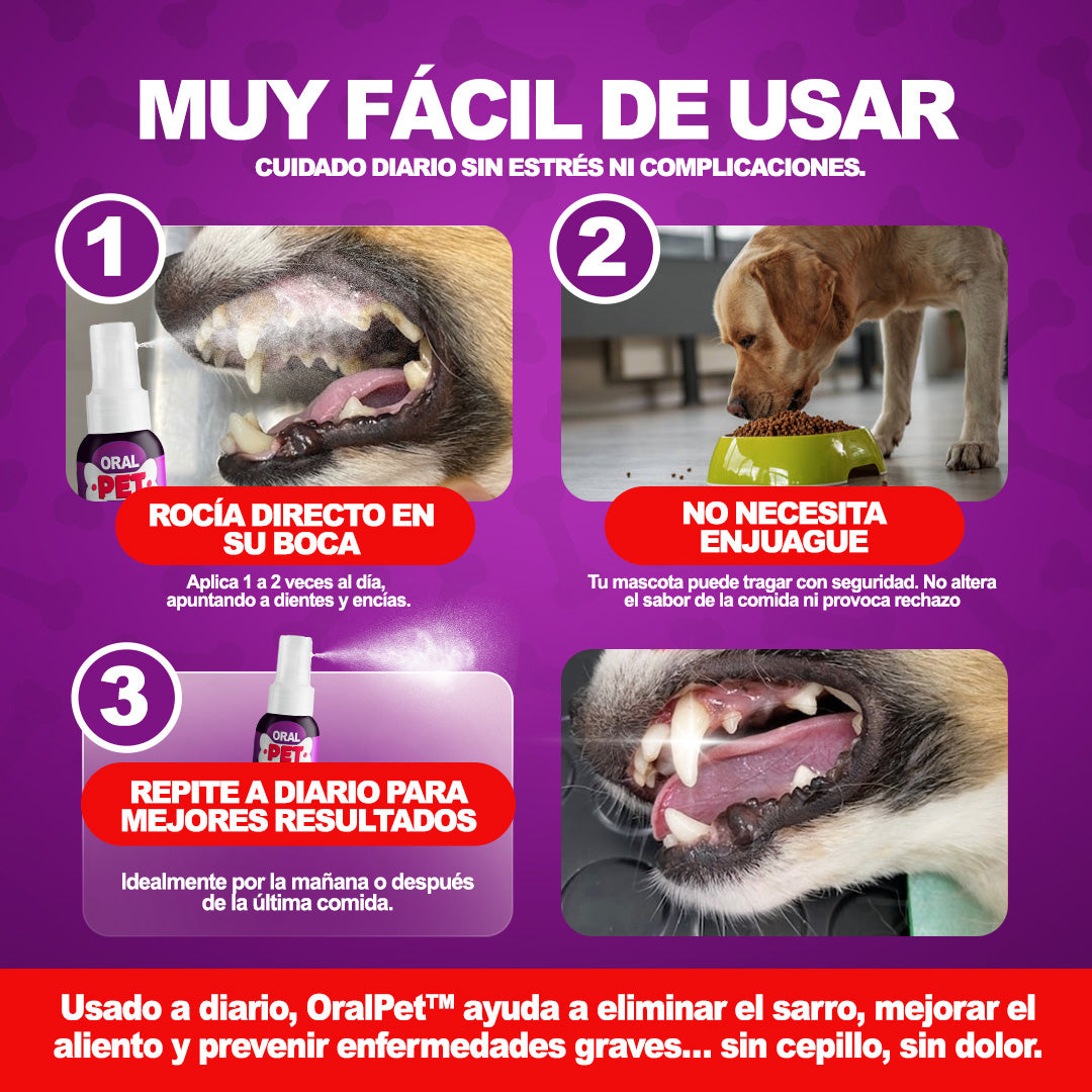 SPRAY BUCAL LIMPIADOR PARA MASCOTAS ORALPET