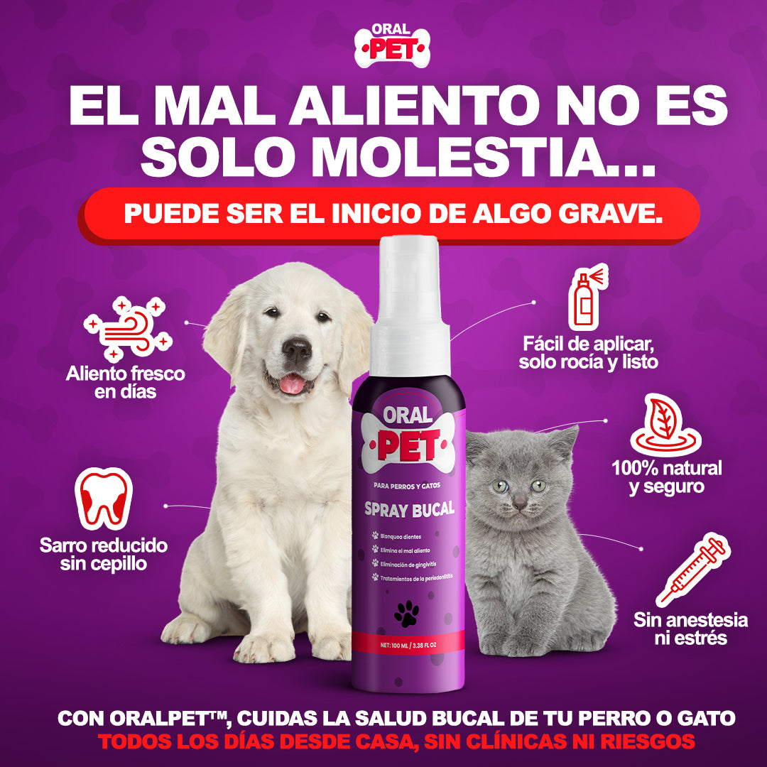 SPRAY BUCAL LIMPIADOR PARA MASCOTAS ORALPET