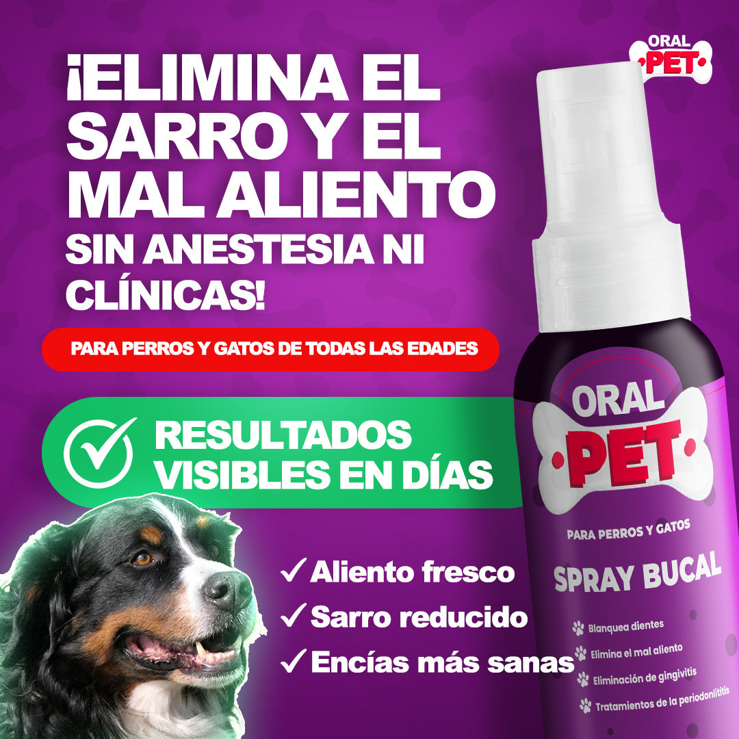 SPRAY BUCAL LIMPIADOR PARA MASCOTAS ORALPET
