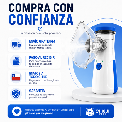 NEBULIZADOR PORTÁTIL INALÁMBRICO | RESPIRA MEJOR EN MINUTOS