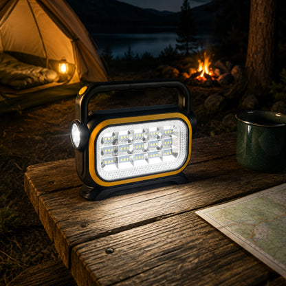 LÁMPARA DE EMERGENCIA SOLAR CON CARGADOR PARA CELULAR