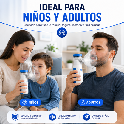 NEBULIZADOR PORTÁTIL INALÁMBRICO | RESPIRA MEJOR EN MINUTOS