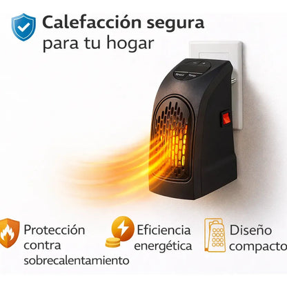 CALEFACTOR PORTÁTIL MULTIFUNCIÓN PARA AUTO, OFICINA Y HOGAR