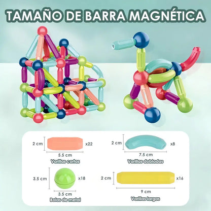 KIT DE CONSTRUCCIÓN MAGNÉTICO 36 PIEZAS