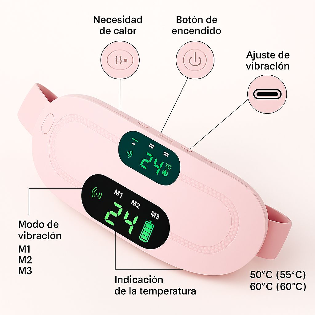 CINTURÓN INTELIGENTE PARA DOLORES MENSTRUALES