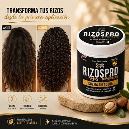 RIZOSPRO | CREMA DEFINIDORA E HIDRATANTE PARA RIZOS 400 G