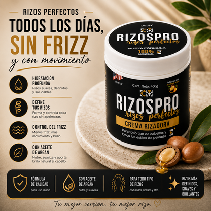 RIZOSPRO | CREMA DEFINIDORA E HIDRATANTE PARA RIZOS 400 G